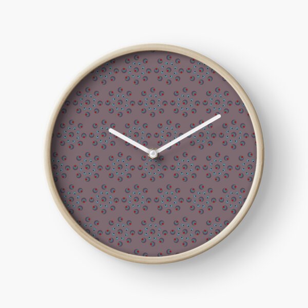 Hiver mauve Horloge