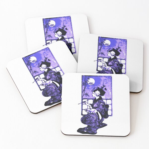 Item preview, Purple Painting Geisha, Japan design designed and sold by Dven-Clothes.