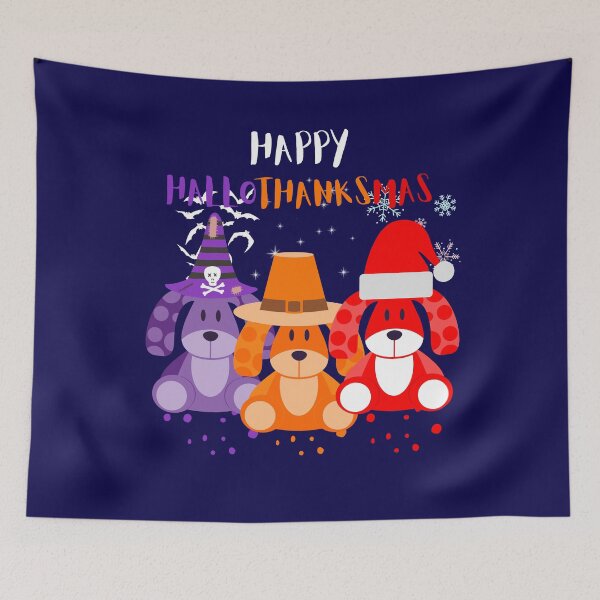 Item preview, Happy hallothanksmas gnomes designed and sold by ColourTrials.