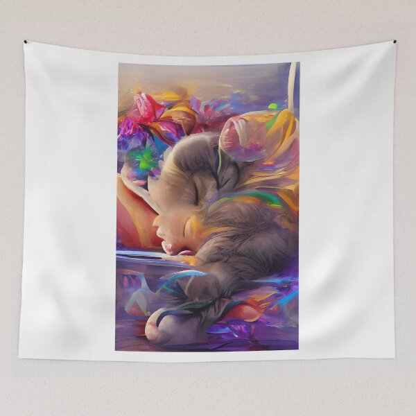 Item preview, Sleeping kitten designed and sold by zorropriest.