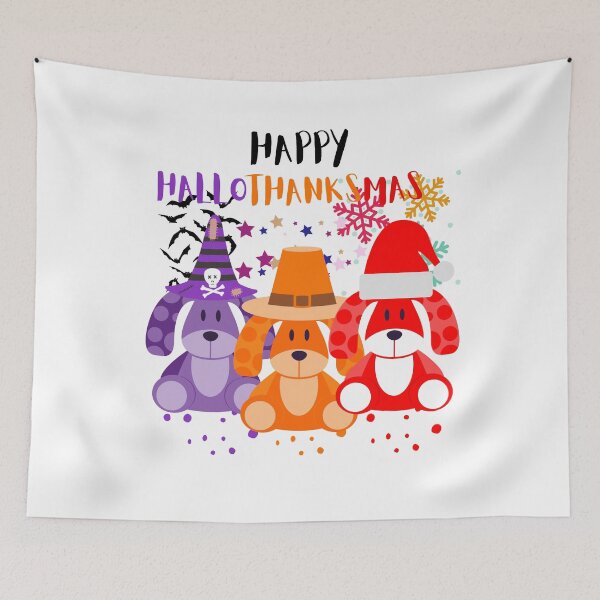Item preview, Happy hallothanksmas gnomes designed and sold by ColourTrials.