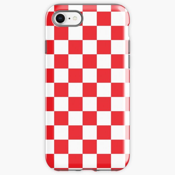 Red Checkered Pattern iPhone Tough Case