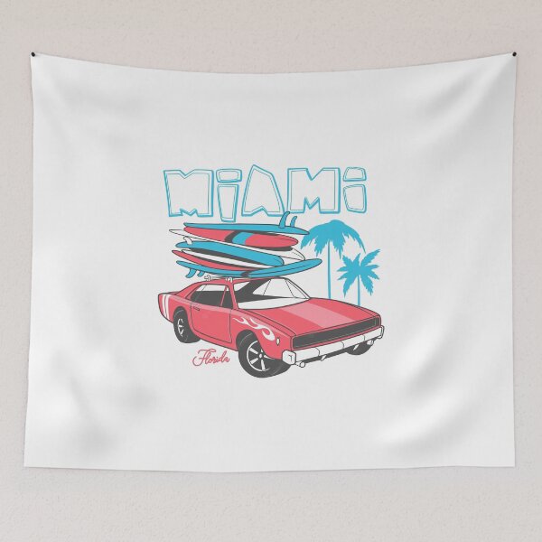 Item preview, FFLORIDA STRONG MIAMI SURFING AND VACATION CAR designed and sold by Vehiclestore.