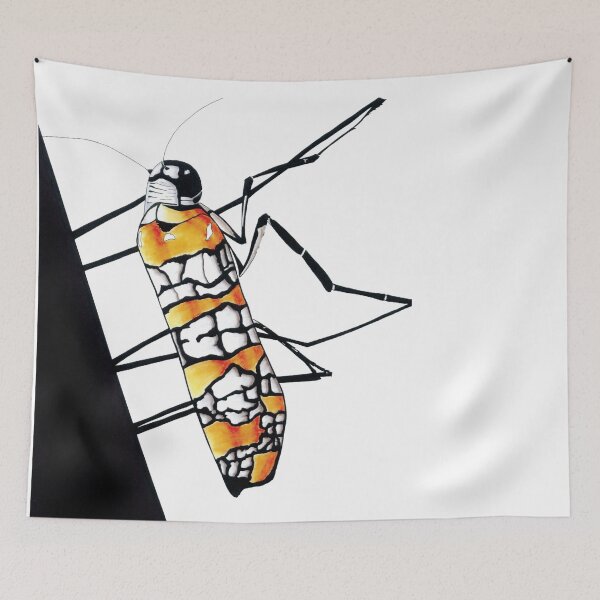 Item preview, Ailanthus Webworm Moth Drawing - Ink Design designed and sold by SfidaDesigns.