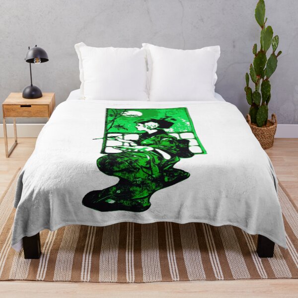 Item preview, Green Painting Geisha, Japan design designed and sold by Dven-Clothes.