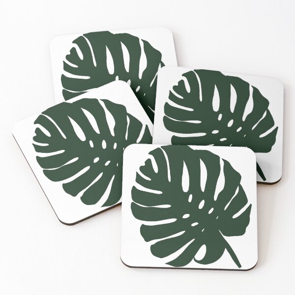Item preview, Large monstera leaf in black designed and sold by Audrey Keyes.