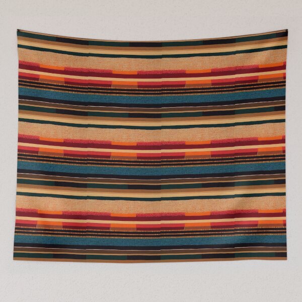 Item preview, Vintage Textile,   Warm Tone Tapestry Textile,   Warm Aesthetic  Tapestry , Earth Tone Abstract Art designed and sold by theplanetlove.
