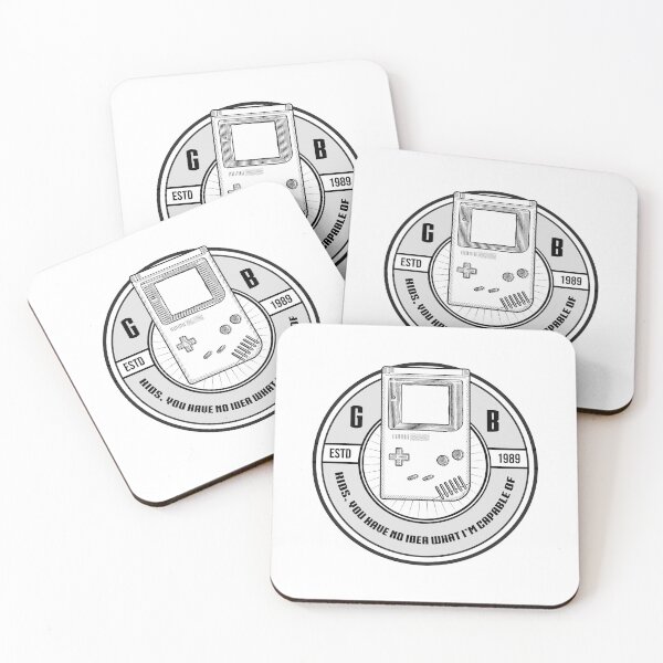 Item preview, Vintage art badge icon Gameboy old school kids you have no idea what I'm capable of designed and sold by scribblelife.