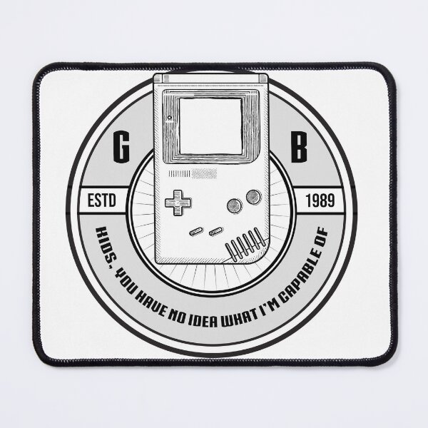 Item preview, Vintage art badge icon Gameboy old school kids you have no idea what I'm capable of designed and sold by scribblelife.