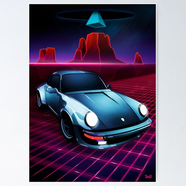 Neon Car Wall Art for Sale