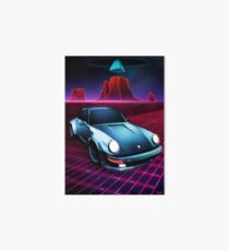 Porsche 911 - Neon Mesa Desert Art Board