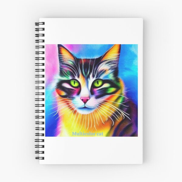 Artikelvorschau, Mehrfarbige Katze entworfen und verkauft von CoolDesign2000.