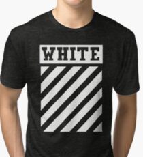 white white lines Tri-blend T-Shirt