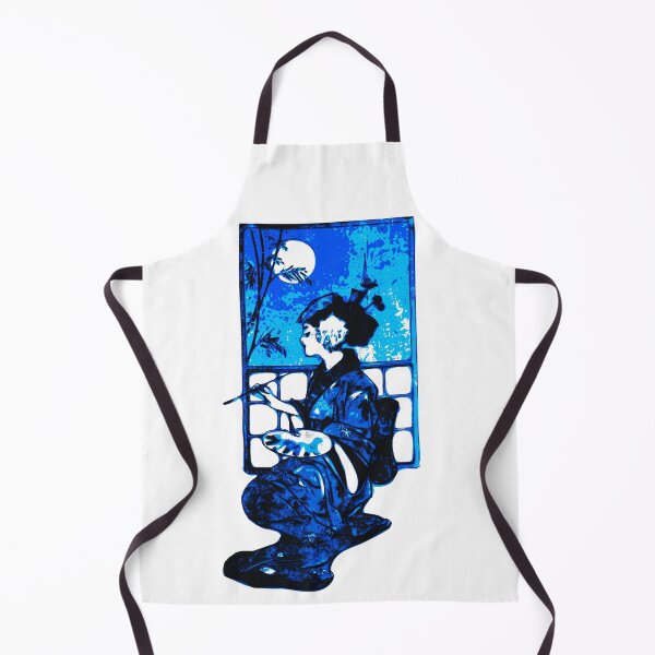 Item preview, Blue Painting Geisha, Japan design designed and sold by Dven-Clothes.