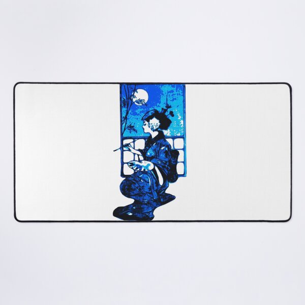 Item preview, Blue Painting Geisha, Japan design designed and sold by Dven-Clothes.