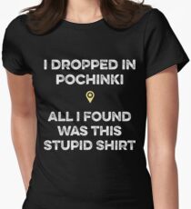 PUBG - Dropped in Pochinki Women's Fitted T-Shirt
