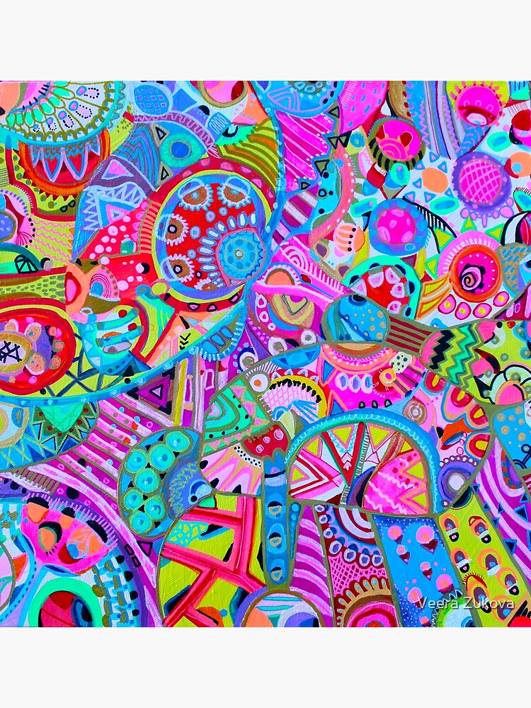 アート・デザイン・音楽 Oaxaca 331. Colorful lace, colorful abstract pattern, psychedelic