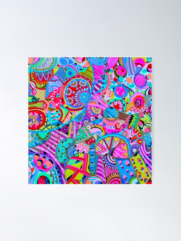 331. Colorful lace, colorful abstract pattern, psychedelic