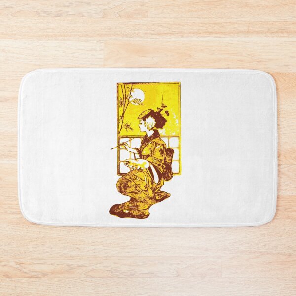 Item preview, Yellow Painting Geisha, Japan design designed and sold by Dven-Clothes.