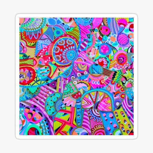 331. Colorful lace, colorful abstract pattern, psychedelic