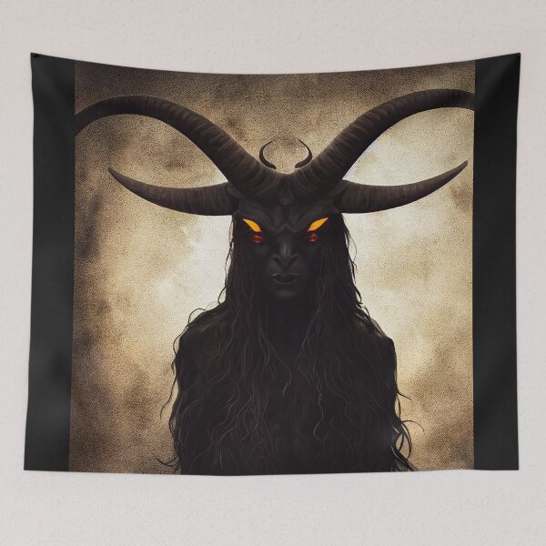 Item preview, Shaggy Baphomet designed and sold by OccultDreams.
