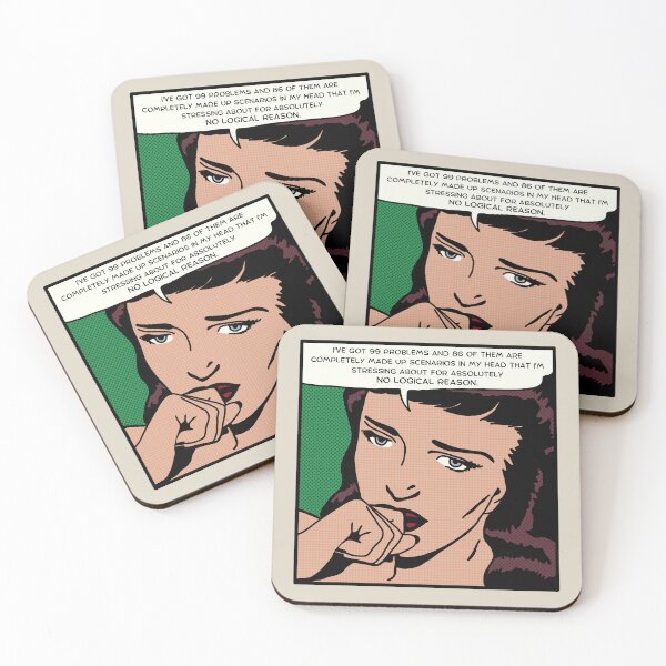 Item preview, Comic Woman Has Problems designed and sold by Unhinged Heather.