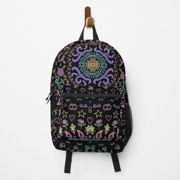 Item preview, Colorful Pattern (Black Background) designed and sold by AdeniumShop.