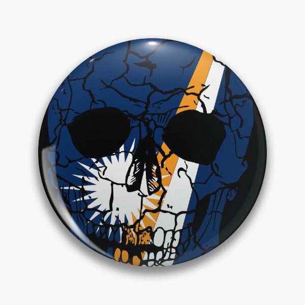 Item preview, Skull Flag of Marshall Islands,halloween designed and sold by EpicMaps.
