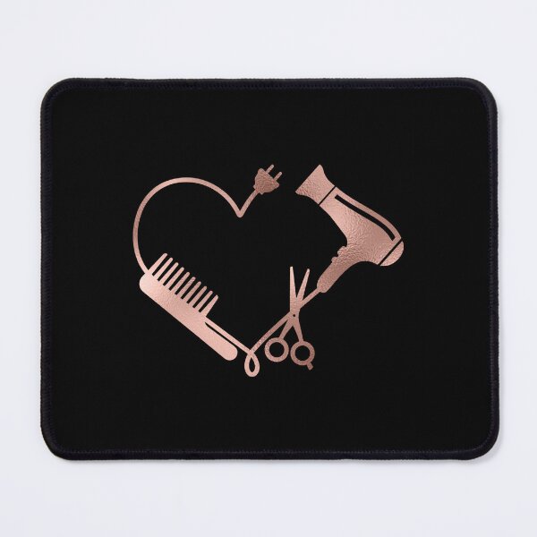 Item preview, Rose gold Heart Love Hair Stylist Salon Sticker designed and sold by Rhubarbbechtel.