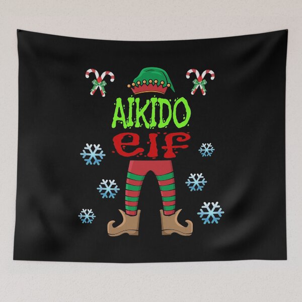 Artikelvorschau, Aikido Elf Funny Christmas Costume Design für Aikidoka und Aikido-Liebhaber! entworfen und verkauft von TheKarateStore.