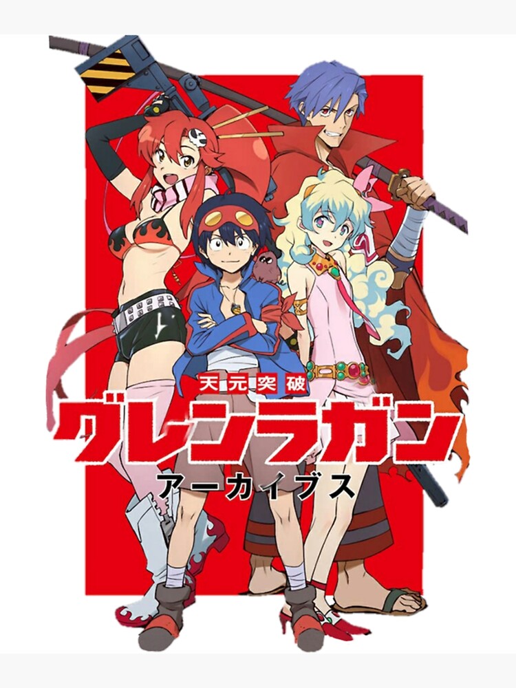Anime Tengen Toppa Gurren Lagann Simon Yoko Littner Kamina N Custom Mat