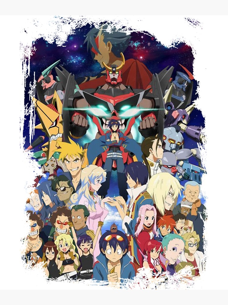 anti spiral tengen toppa gurren lagann Greeting Card for Sale by