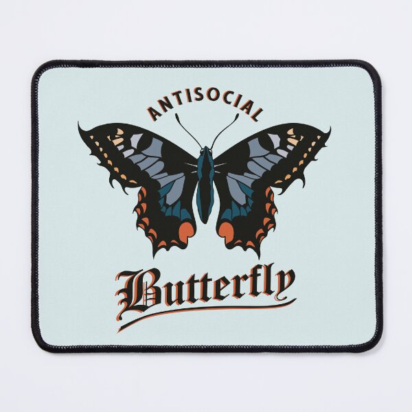 Item preview, Antisocial Butterfly t-shirt, Anti-Social Butterfly, Anti Social shirt, Butterfly shirt designed and sold by Auntbee63.