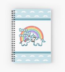 Cuaderno de espiral El mejor papá del unicornio