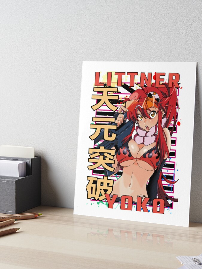 Yoko littner gurren lagann  Sticker for Sale by YounessUSAE