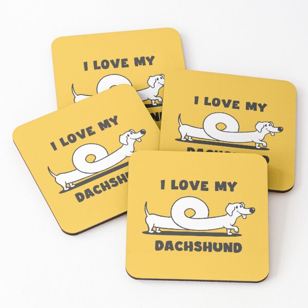 Item preview, I Love My Dachshund designed and sold by KomodoShop.