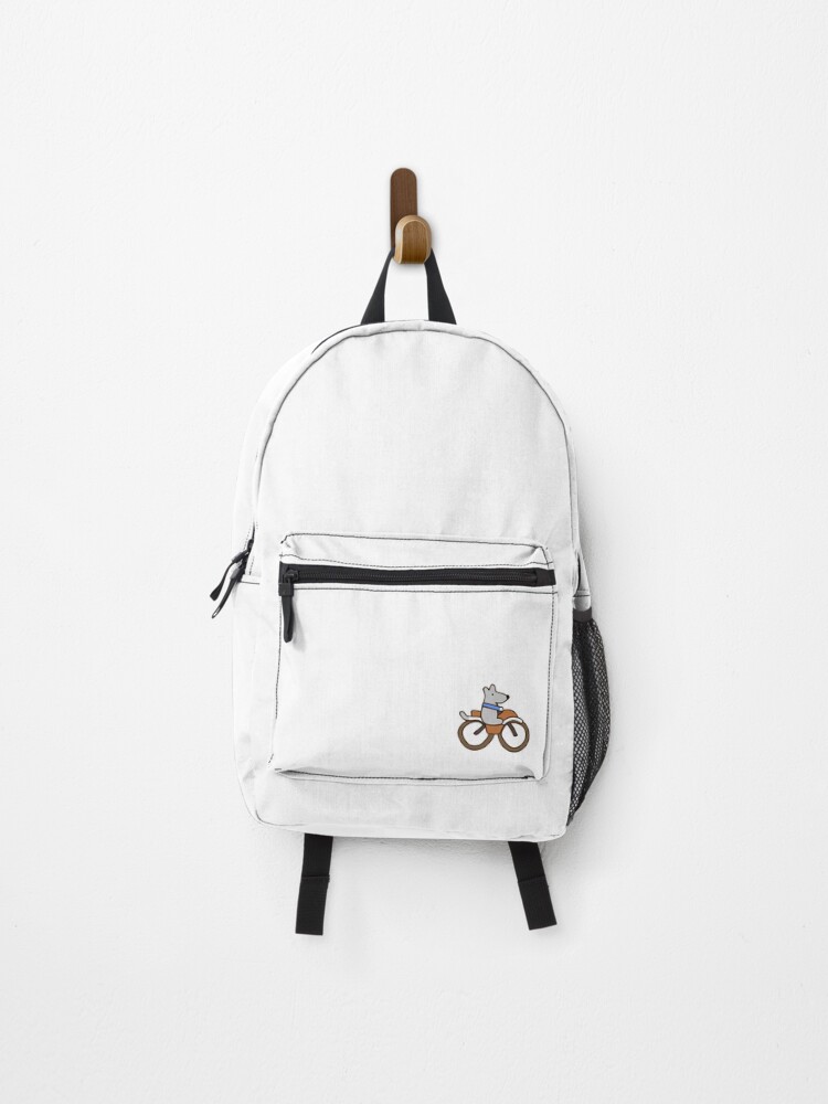 Thumbnail 1 of 3, Backpack, A Dog Riding a Motorcycle designed and sold by Junkster-.