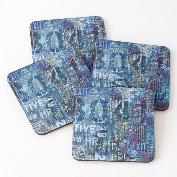 Item preview, Blue Urban Street Art With Typography designed and sold by artsandsoul.