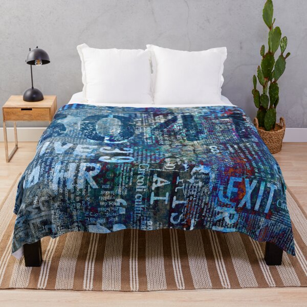 Item preview, Blue Urban Street Art With Typography designed and sold by artsandsoul.