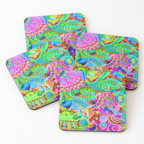 Item preview, 332. Target. colorful abstract pattern, psychedelic art, Psychedelic Trippy Hippy Colorful  designed and sold by Veera Zukova.