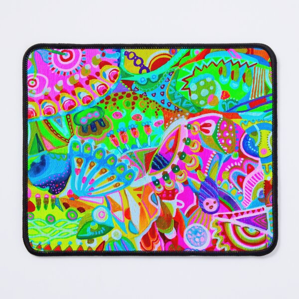 Item preview, 332. Target. colorful abstract pattern, psychedelic art, Psychedelic Trippy Hippy Colorful designed and sold by Veera Zukova.
