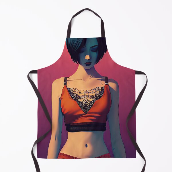 Item preview, Punk rock style girl wearing a crop top designed and sold by Artaverse.