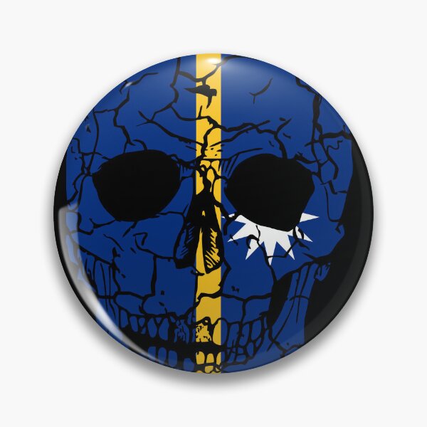 Item preview, Skull Flag of Nauru,halloween designed and sold by EpicMaps.