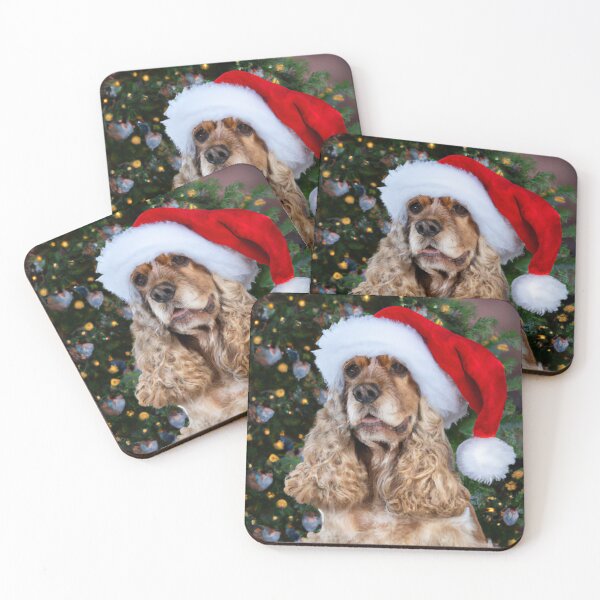 Item preview, Cocker spaniel Christmas  designed and sold by fatbanana.
