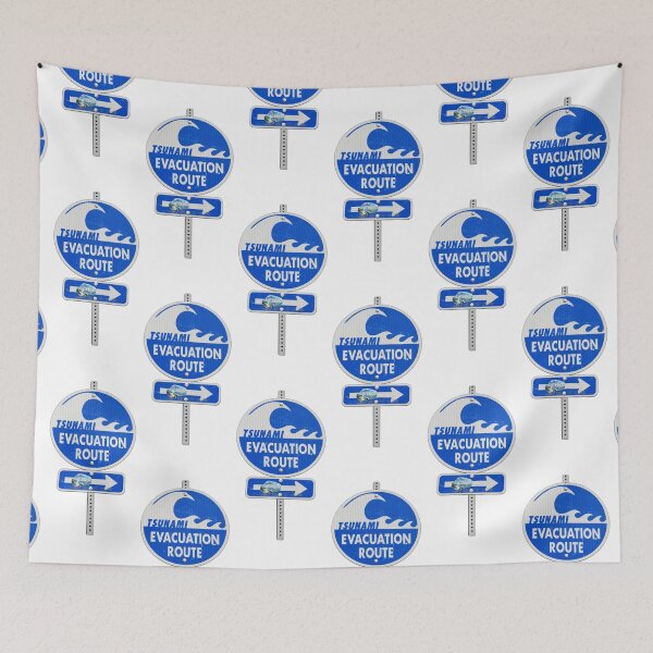 Item preview, road sign tsunami (right arrow) designed and sold by mystudiocreate.