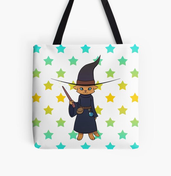 Zauberkatze Allover-Print Tote Bag