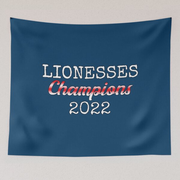 Item preview, Lionesses 2022 Winning Champions Female Red Football Design   designed and sold by DermotBurns.