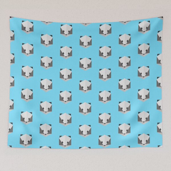 Item preview, Animinimal Badger (blue) designed and sold by animinimal.