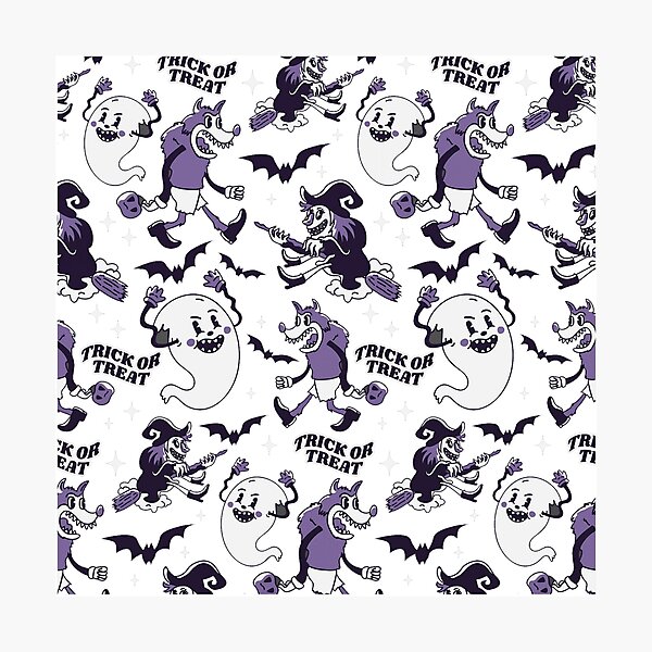 Item preview, Halloween characters pattern pillow designed and sold by Artezia.