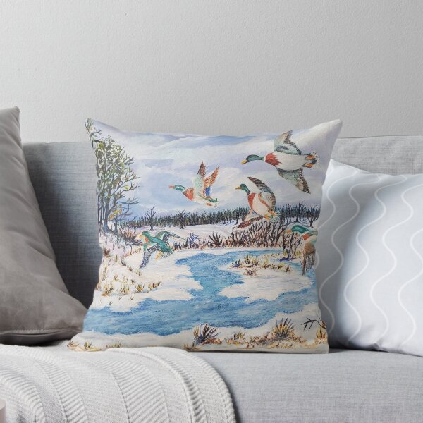 Item preview, 12 / 15 / 1956 M. White mallards take winter flight  designed and sold by SK8N.
